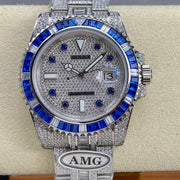 Rolex Submariner Date Blue Full Diamond