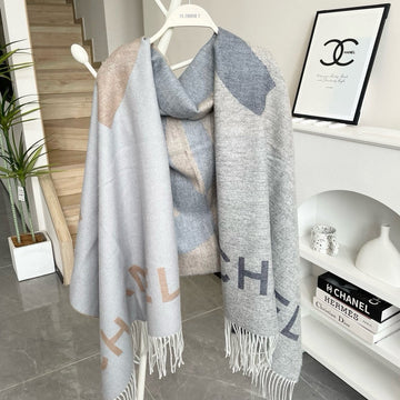 CC Scarf 200 CM In Grey Beige Cashmere 422835
