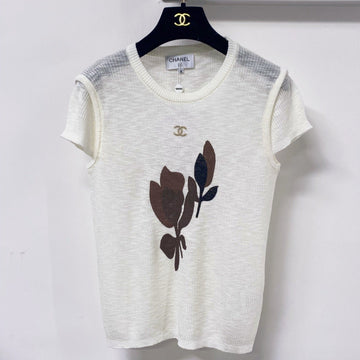 Chanel 2026 White Short-Sleeved Shirt Wool Laine 479868