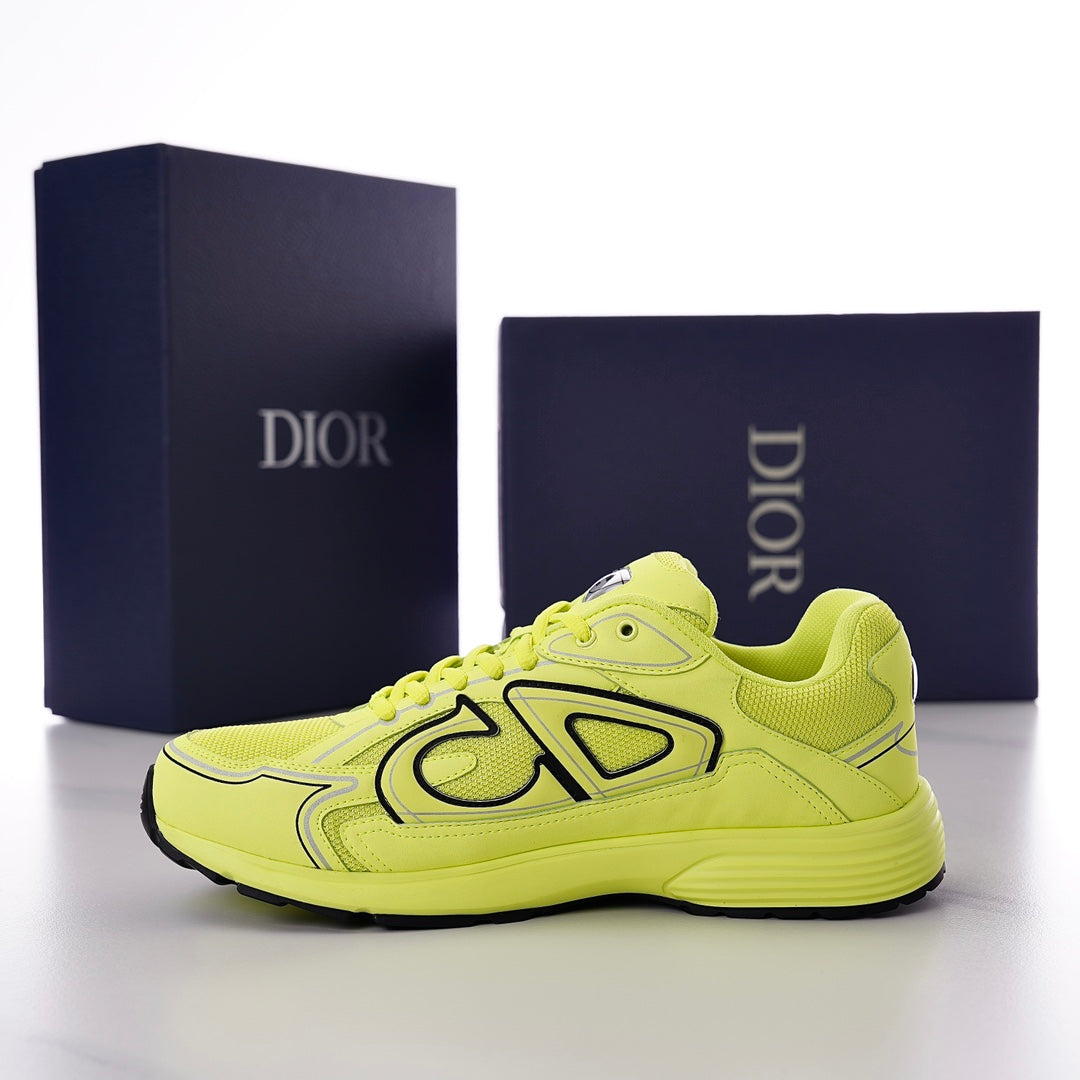 CD B30 SNEAKER CHARTREUSE MESH FABRIC