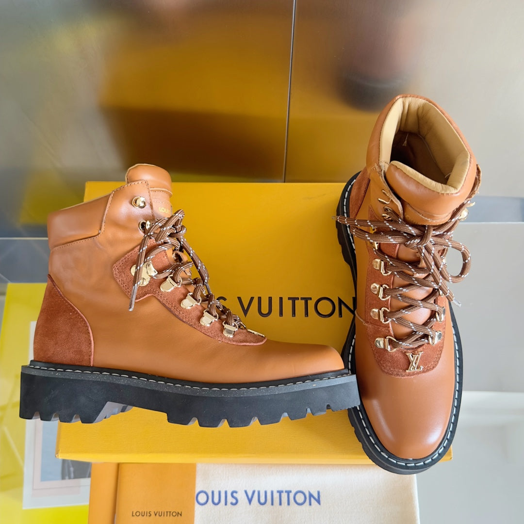 LV Territory Flat Ranger 40mm Brown Cowhide