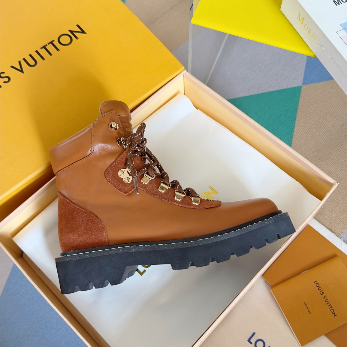 LV Territory Flat Ranger 40mm Brown Cowhide