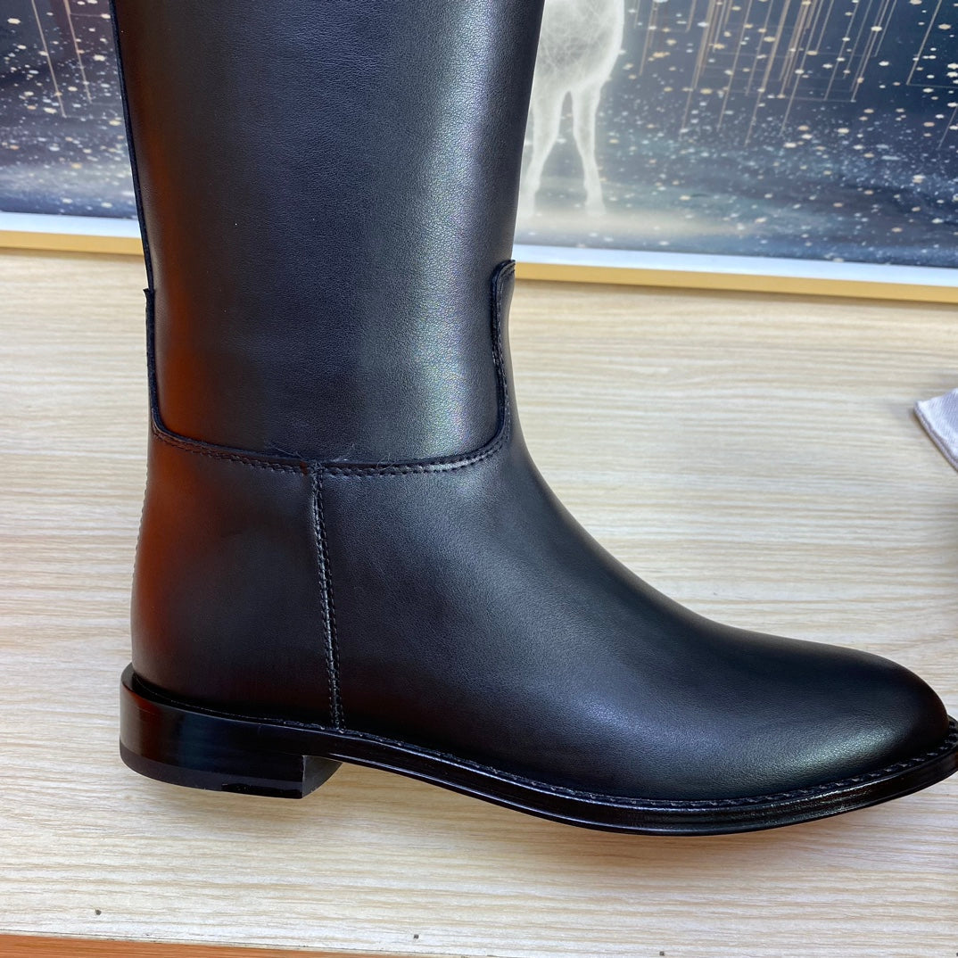 HM Jumping Boot In Black Calfskin 987476