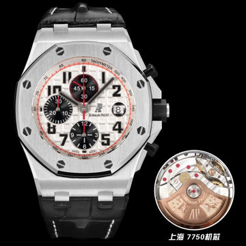Audemars Piguet Royal Oak Offshore Chronograph 42mm Stainless Steel Black White Dial