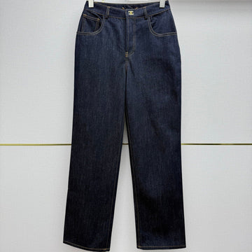 Chanel 2026 Straight Leg Jeans Navy Blue Cotton 365077