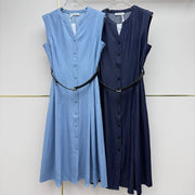Dior 2026 V-Neck Dress Demin 396880