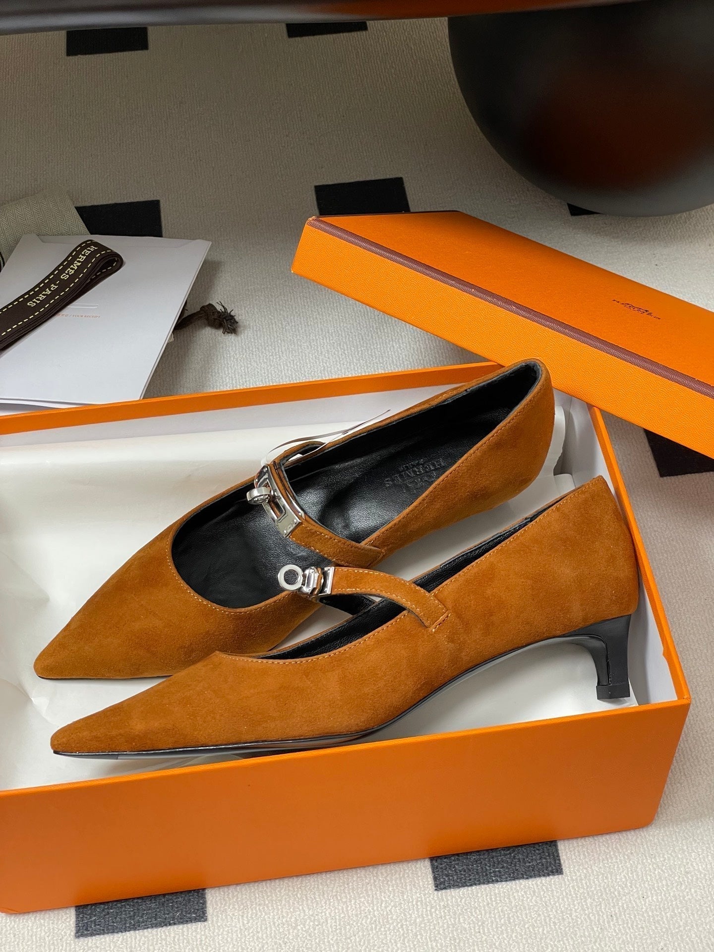 HM 25 Kiara Pumps Tawny Calfskin 319764