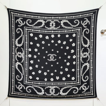 CC 25  Scarf 140CM Black Cashmere 293090