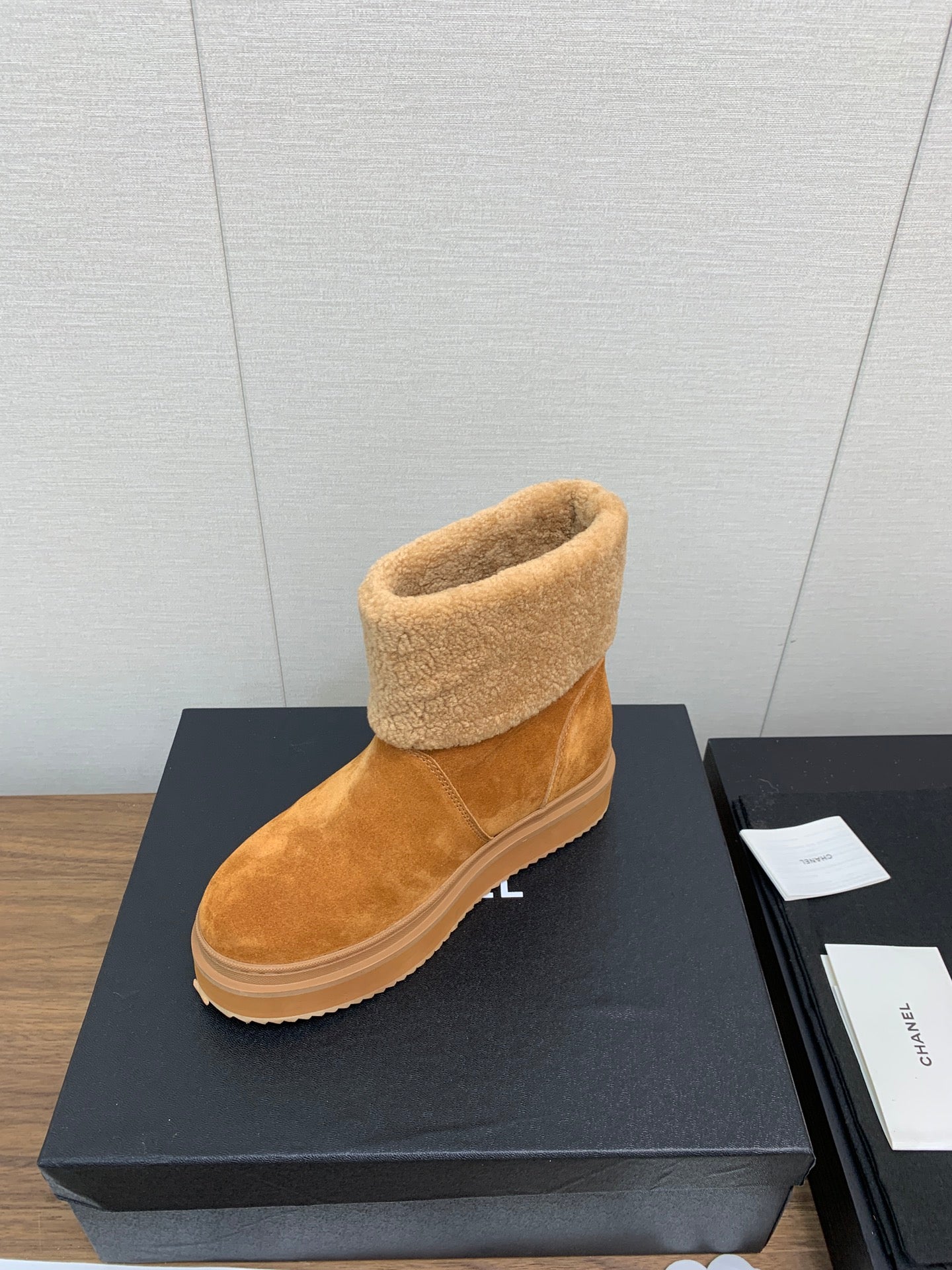 CC Ankle Boots Brown Yellow Suede