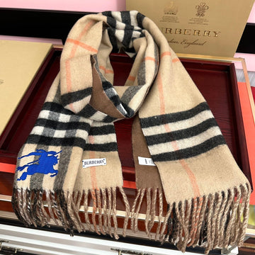 BBR Double-Sided Scarf 160CM Beige Cashmere 292959