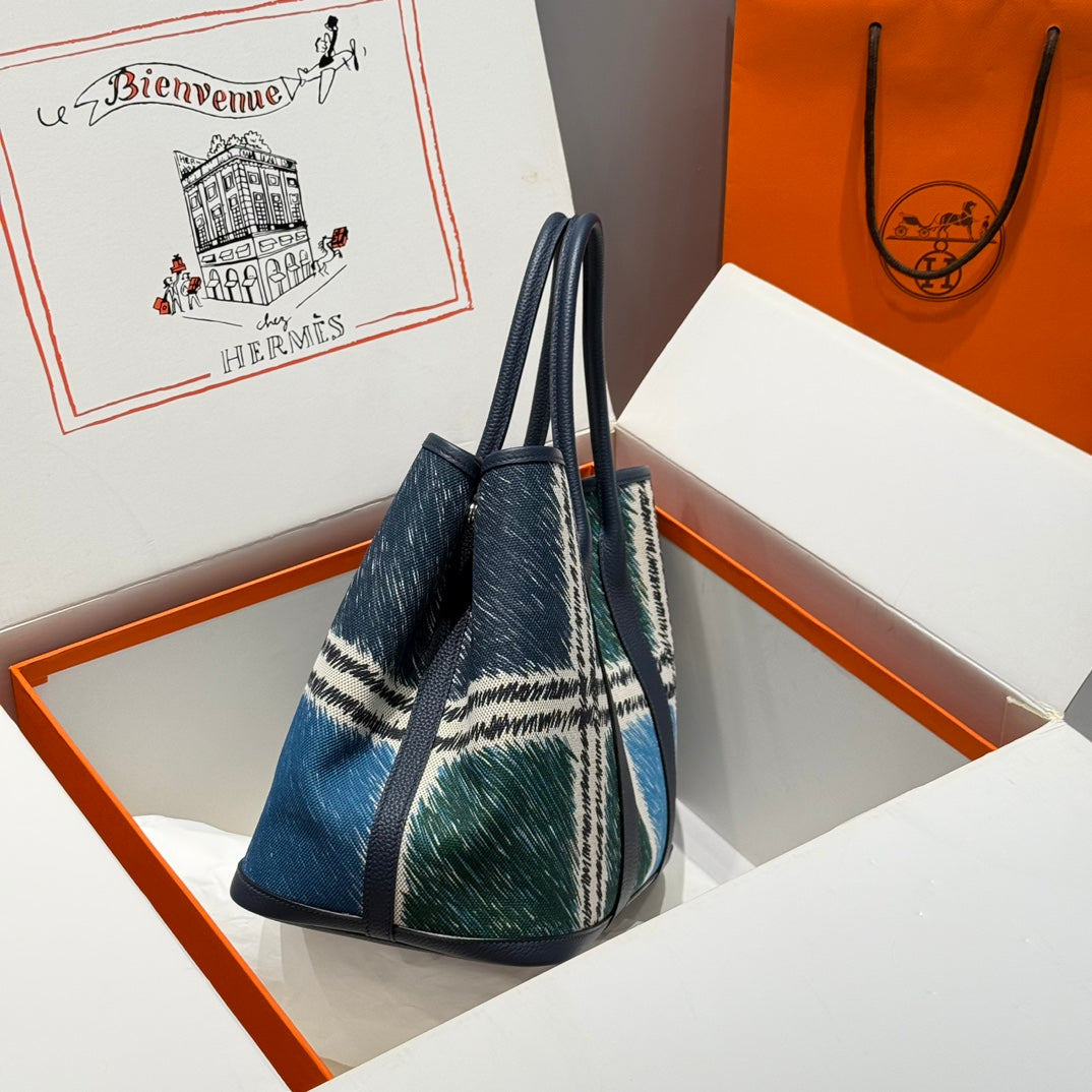 HM Garden Party 36 Multicolor Canvas and Negonda Calfskin 243180
