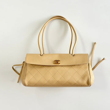 Chanel 2026 Shopping Bag 30.5cm Beige Grained Calfskin