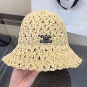 Celine Openwork Straw Hat 360697