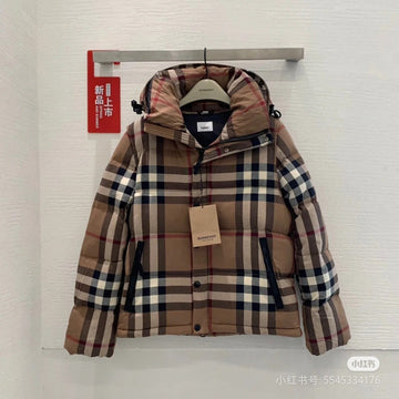Bur 25 Down Jackets Brown Cotton 291393