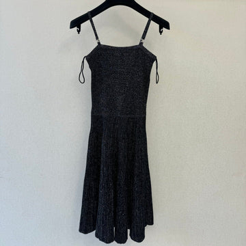 Chanel 2026 Slip Dress Black Cotton 394829