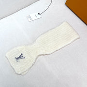 LV Mini Comfy Scarf 70cm White Sheep Wool 978747