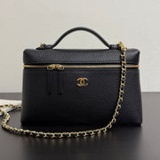 Chanel 2026 Vanity Bag Black Grained Calfskin