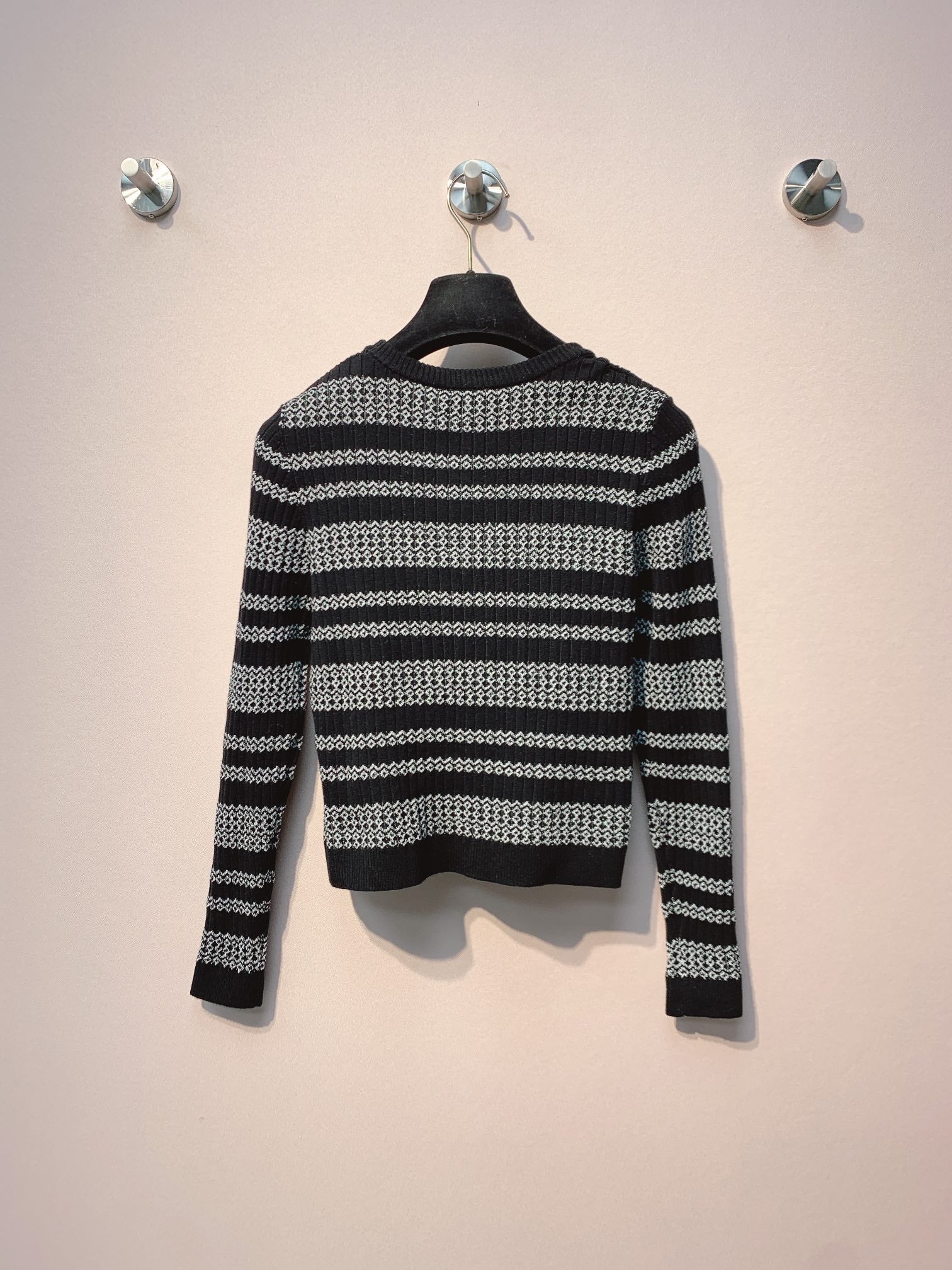 CC 25 Striped Sweater Polyester Fabric 296116