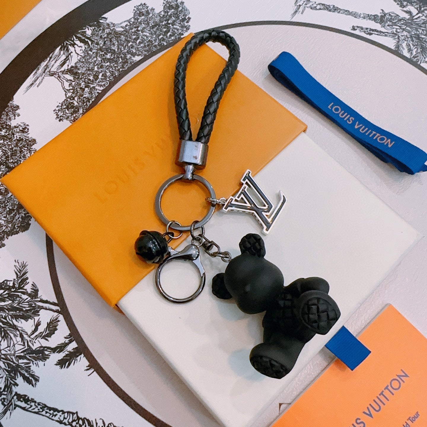 LV Black Bear Charm