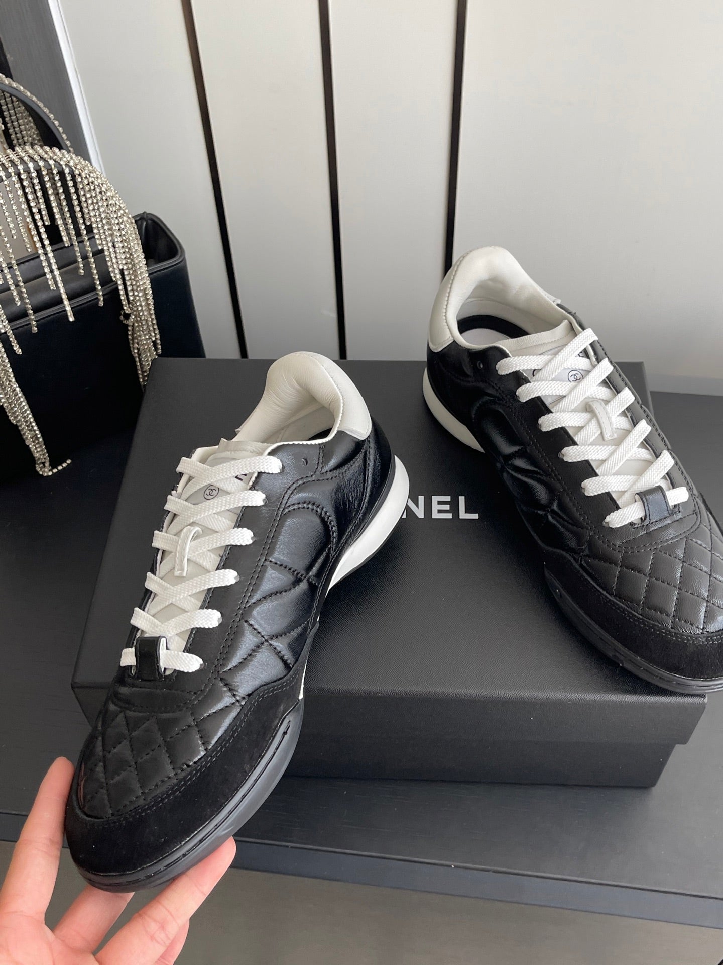 Chanel 2026 Sneaker Quilted Calfskin Suede 895746