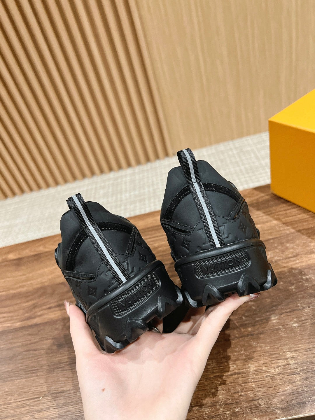 LV Rush Sneaker Black Cowhide
