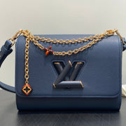 Twist MM Slim 23cm Navy Calfskin