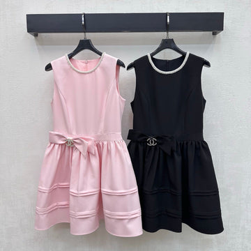 Chanel 2026 Bow Vest Dress Cotton Polyester 545719