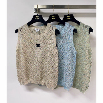 Chanel 2026 Knit Vest Vibrant Wool Laine 463540
