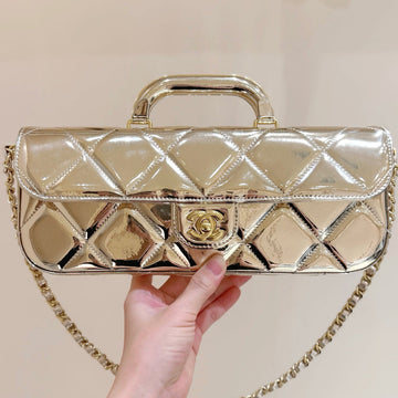 Chanel 2025 Bag 30cm Gold Shine Calfskin 345963