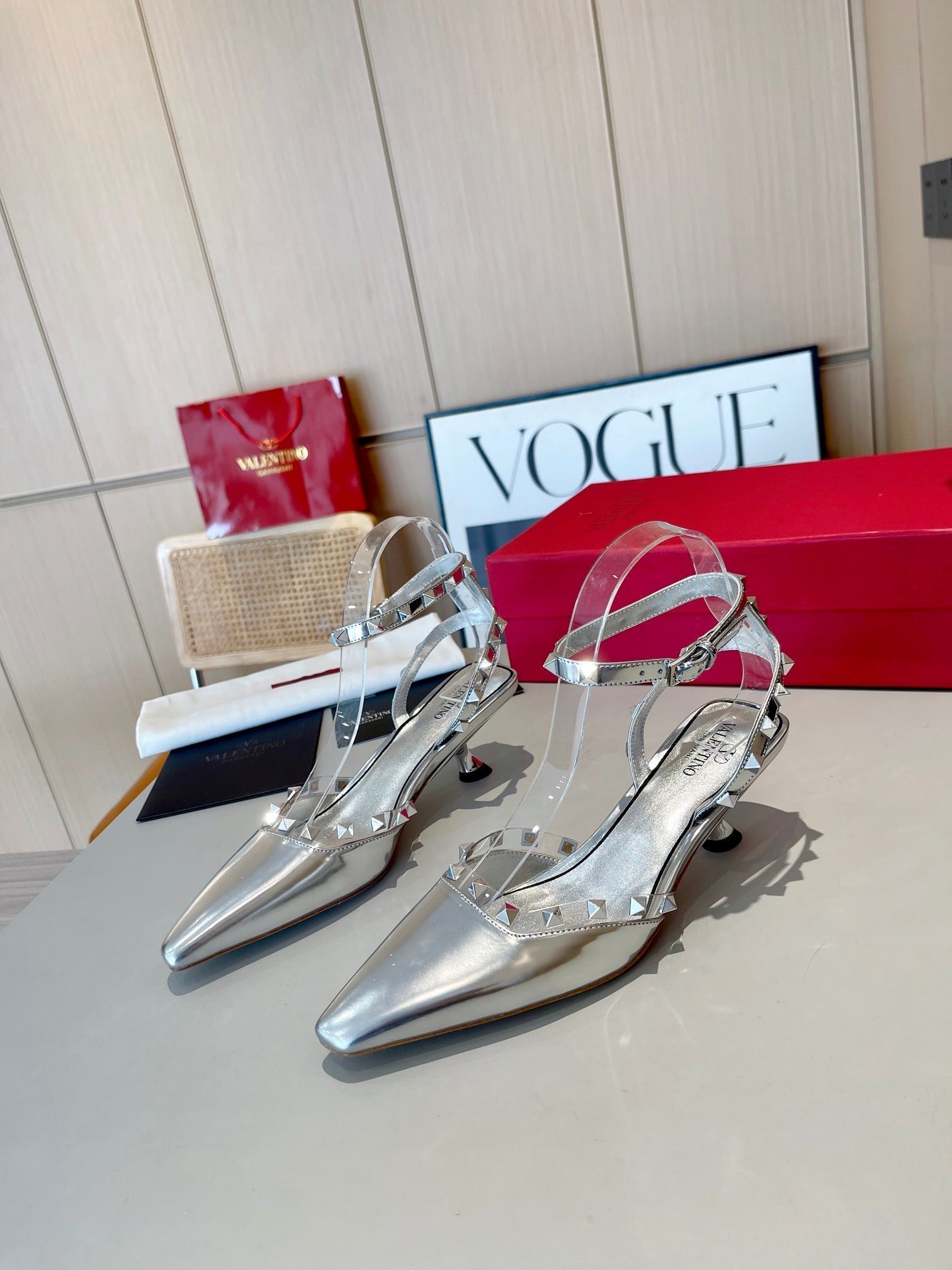 Valentino 25 Rockstud Couture 50mm Pumps Patent Leather