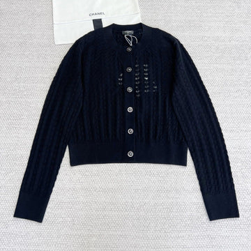 CC Cardigan Black Wool