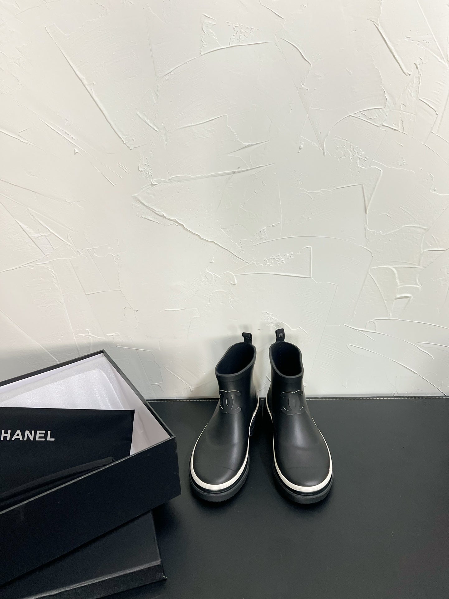 CC Ankle Boots Black Natural Rubber 949630