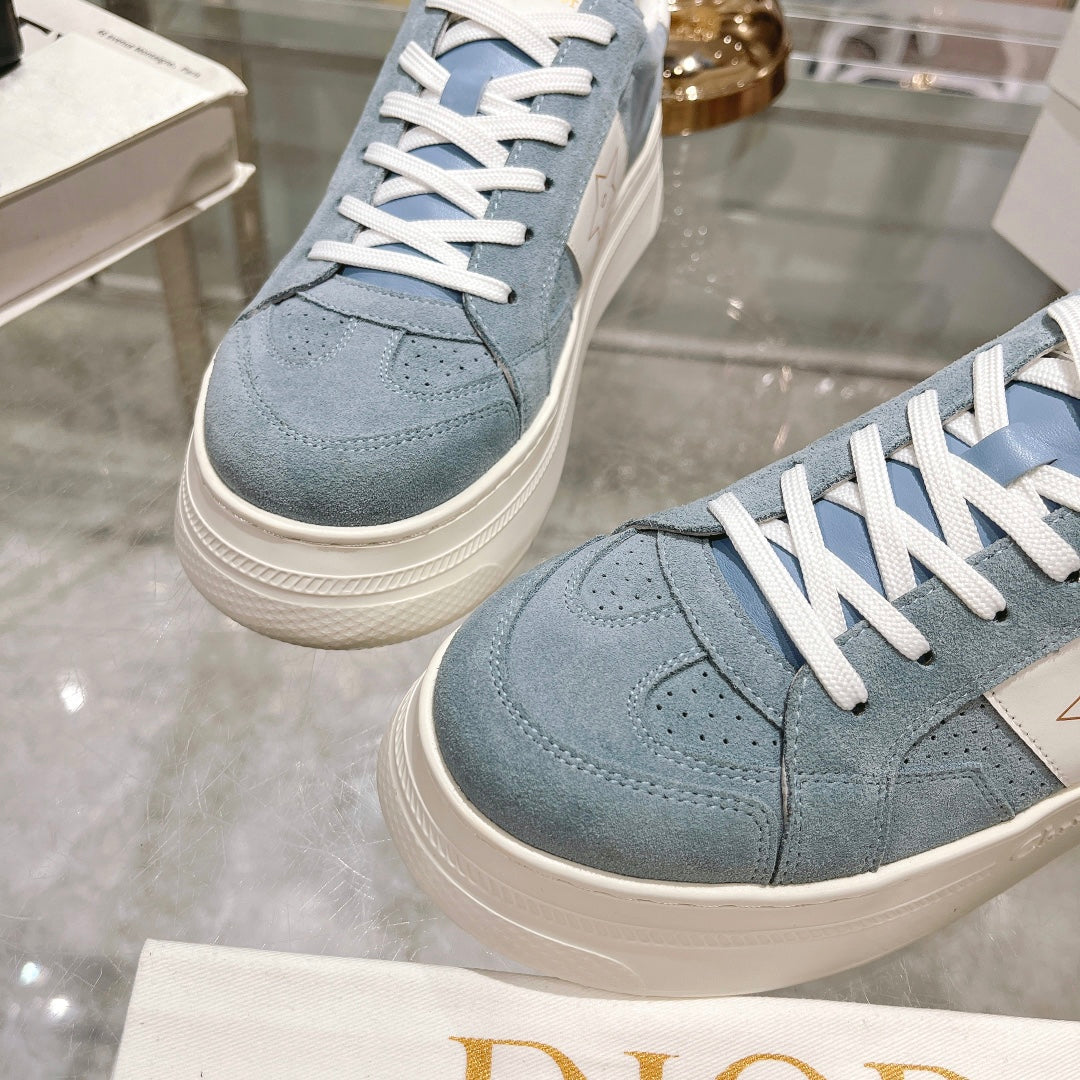 cd star sneaker white calfskin rock gray suede