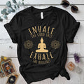 Inhale The Good Shit T Shirt Black Mockup