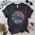 Karma Chameleon T Shirt Dark Heather Grey Mockup