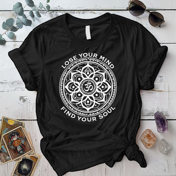 Lose Your Mind T Shirt Black Mockup