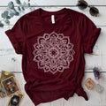 Mandala T-Shirt Mockup maroon