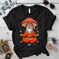Mushroom Man T Shirt Black Mockup