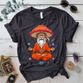 Mushroom Man T Shirt Dark Heather Grey Mockup