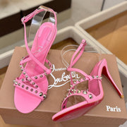 Christian Louboutin Sandal 105mm Spikes Patent Leather 424452