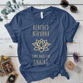 Reached Nirvana T Shirt Indigo Blue Mockup