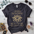 Reached Enlightenment Lousy T Shirt Dark Heather Grey Mockup