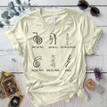 Reiki Six Symbols T Shirt Natural Mockup