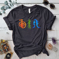 Reiki Three Symbols T Shirt Dark Heather Grey Mockup