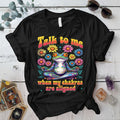 Talk To Me Chakra Frog T Shirt Black Mockup