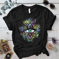 Third Eye Graphic T Shirt White Mockup