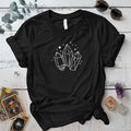 Three Crystals T Shirt Black Mockup