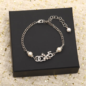 DOUBLE C MULTI-ELEMENT SILVER BRACELET