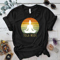 Yoga Mode T Shirt Black Mockup