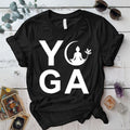Yoga T-Shirt Mockup Black